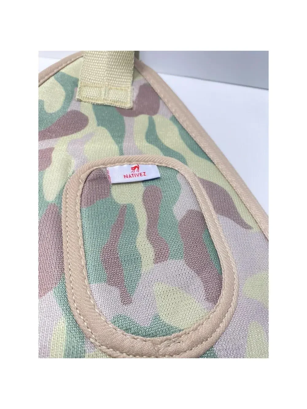 Camo Print Small Pet Grooming Hammock – Nail Trimming Harness for Dogs & Cats, N